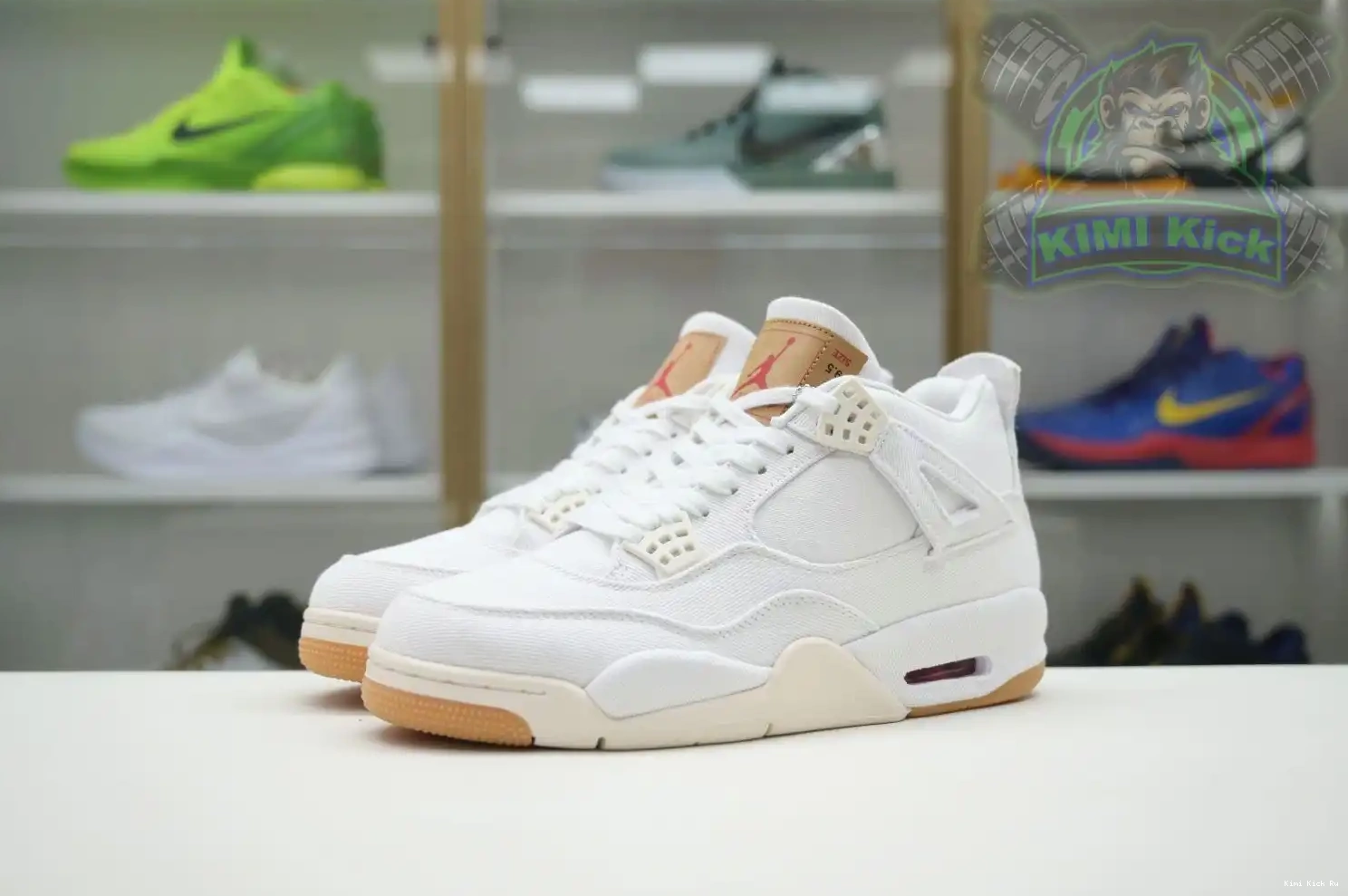 Jordan white 4 levis tag) (levis Kimikick Air Jordan 0808
